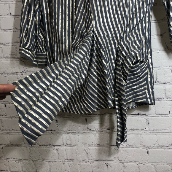 Antropology Eva Franco blouse with gold stripes - Picture 4 of 14